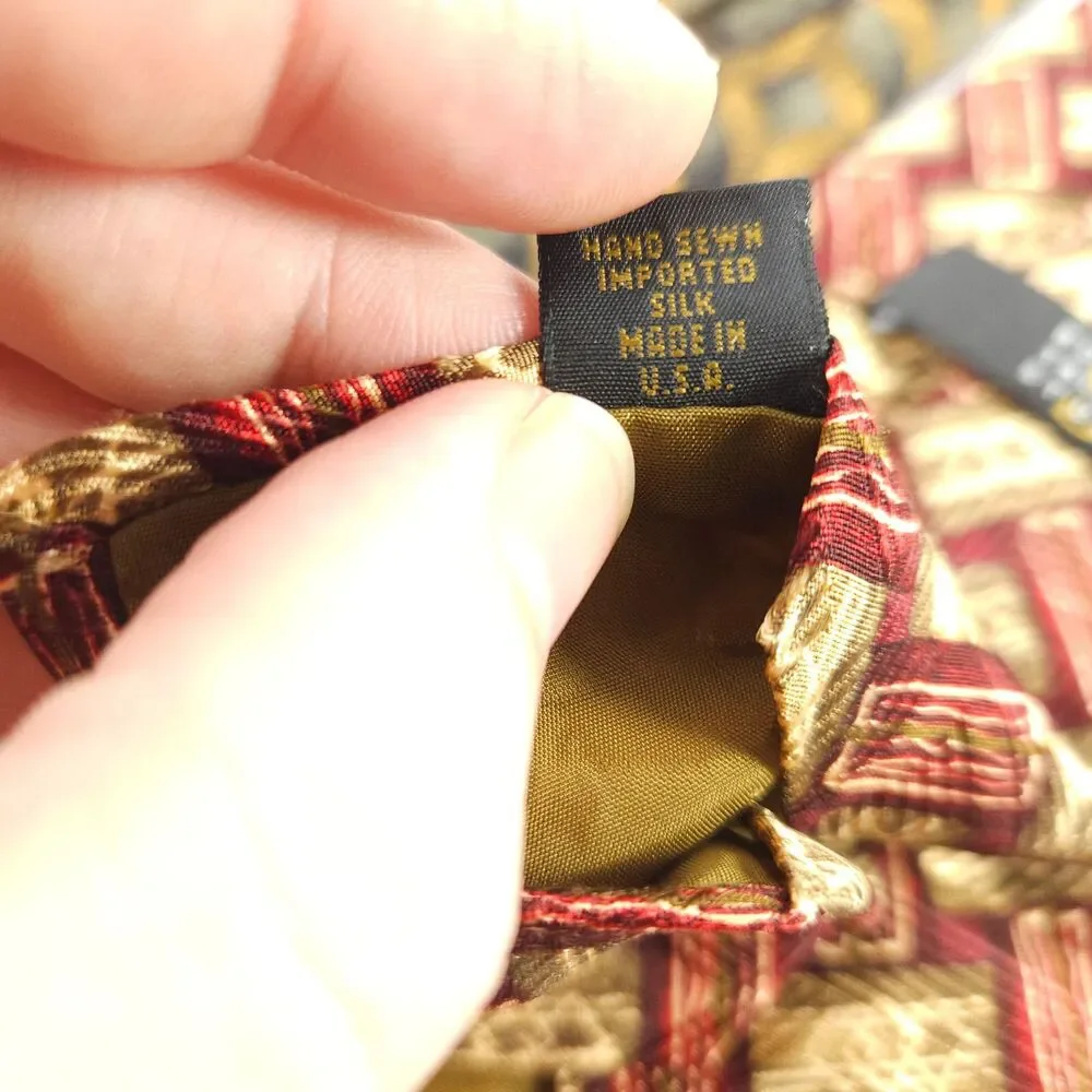 Robert‎ Talbott Studio Geometric Silk Ties Lot of 2 USA